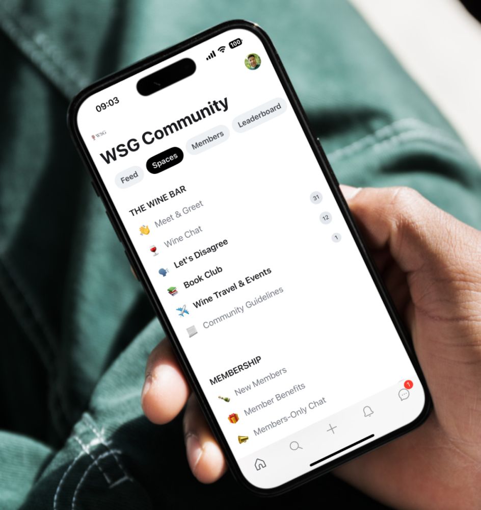 student community preview of WSG community section
