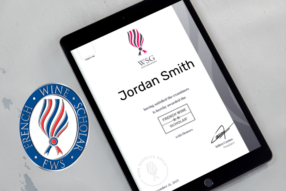 French Wine Scholar Certificate